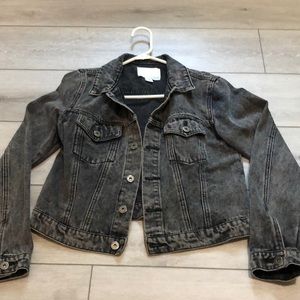 Womens size M black Jean jacket